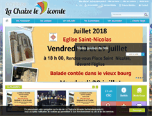 Tablet Screenshot of lachaizelevicomte.fr